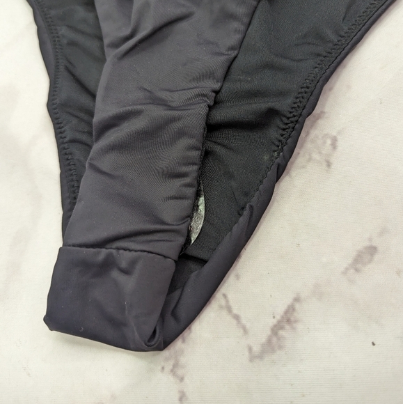 Good American Swim Bottom Women 1 Small Black Waist Cincher Framer High Rise - Picture 3 of 12